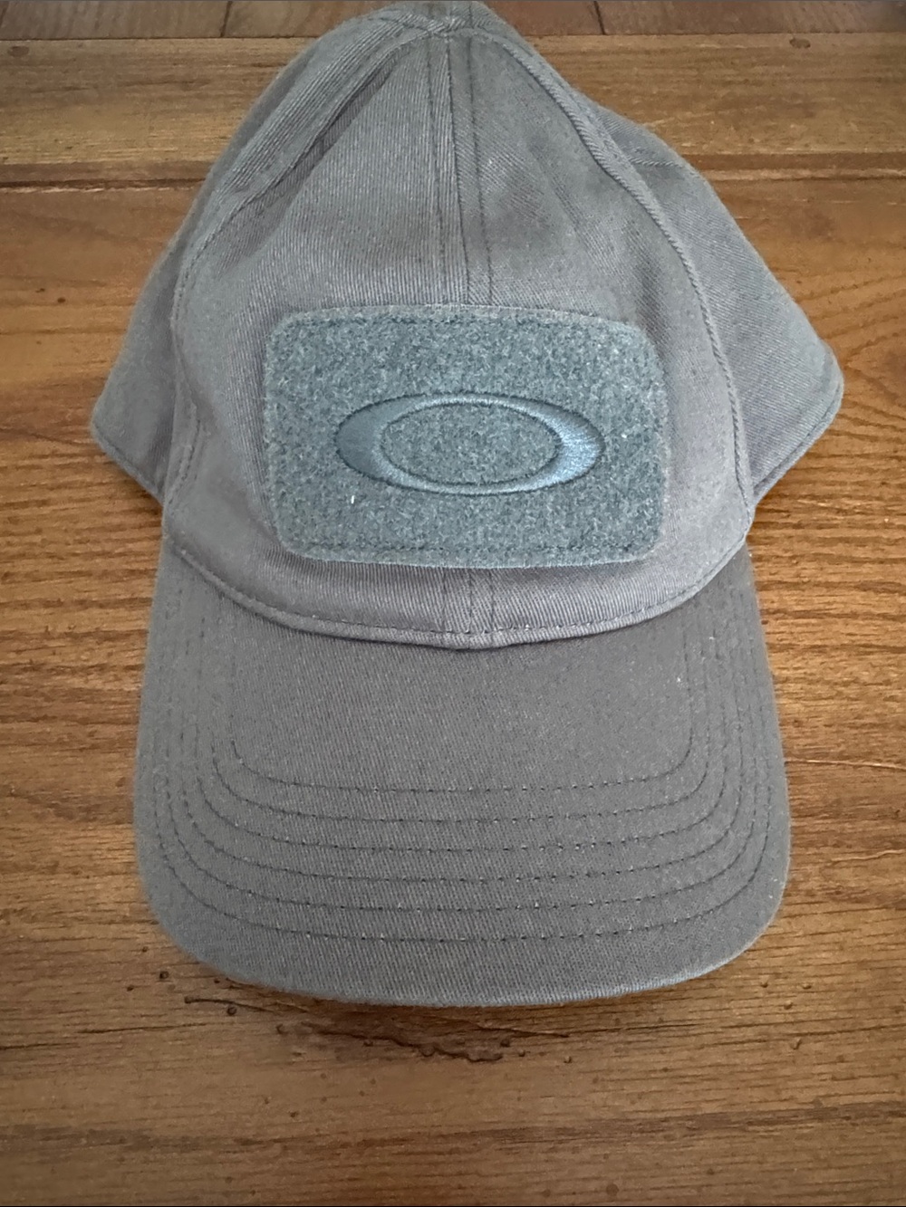 Oakley Gray Velcro Patch Tactical Cap